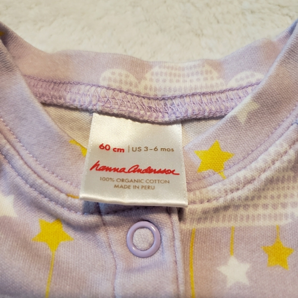 3-6M Hanna Andersson Footie PJs - Picture 3 of 3